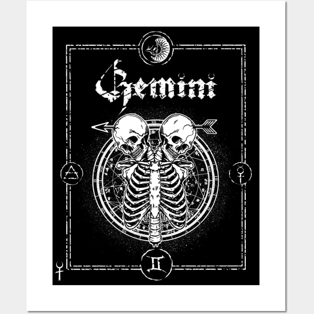 Gemini - Horrorscope Wall Art by Nell's Designs